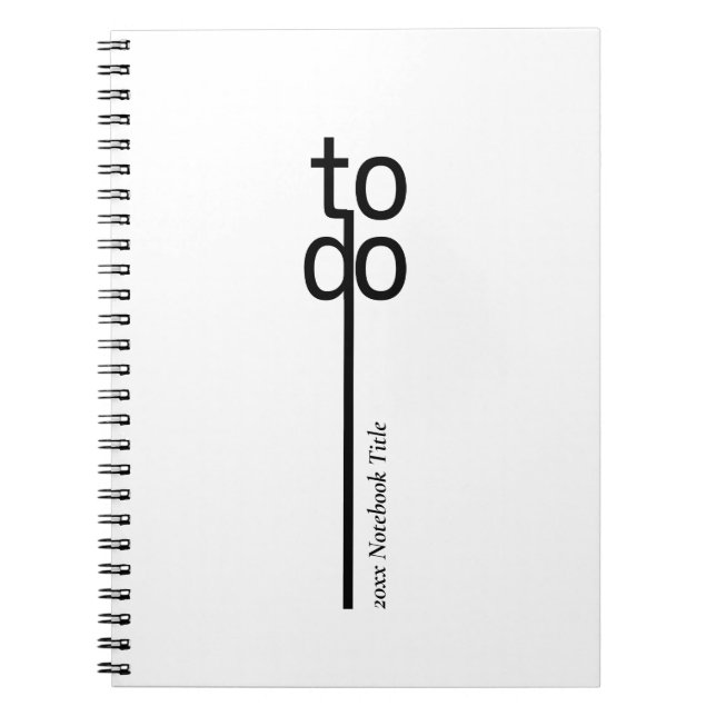 Carnet To Do Personalized Spiral Photo Notebook (Devant)