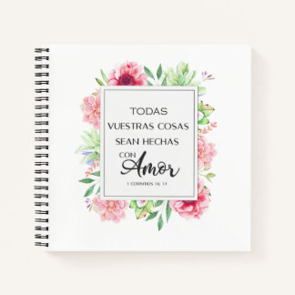 Carnet Todas vuestras cosas sean hechas con amor