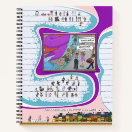 Carnet Toe’s Town Comic | Spiral Notebook