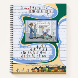Carnet Toe’s Town Comic | Spiral Notebook
