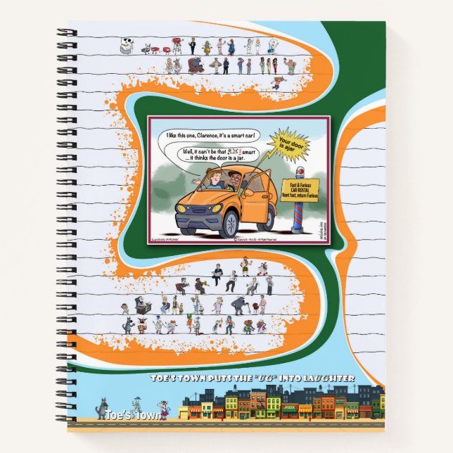 Carnet Toe’s Town Comic | Spiral Notebook (Devant)