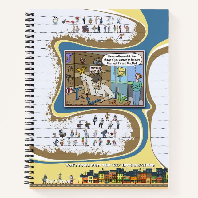 Carnet Toe’s Town Comic | Spiral Notebook (Devant)