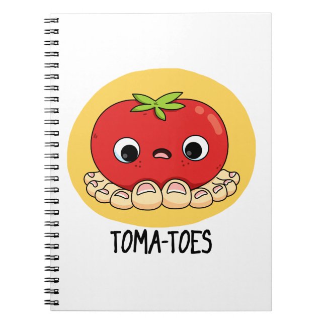 Carnet Toma-toes Tomate Drôle Avec Des Doigts De Pied Jeu (Devant)