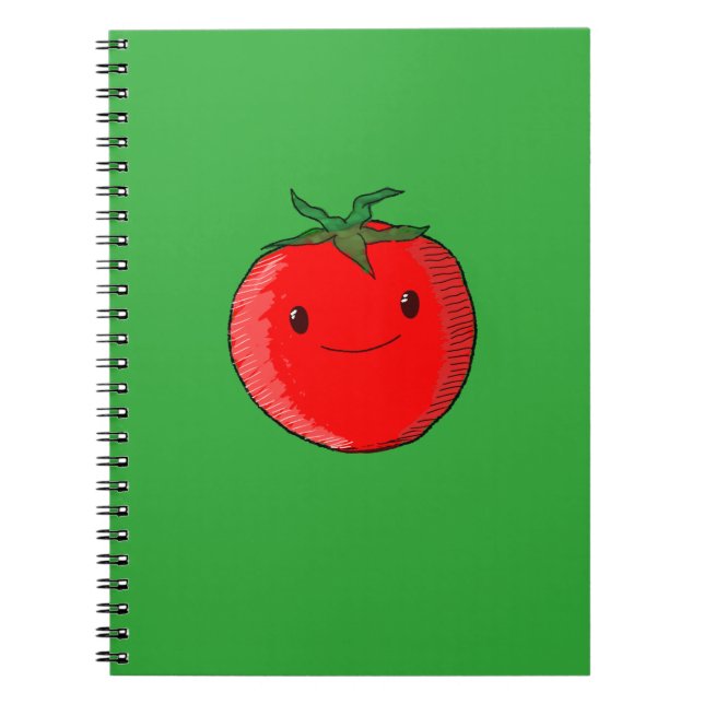 Carnet Tomate de carton mignon (Devant)