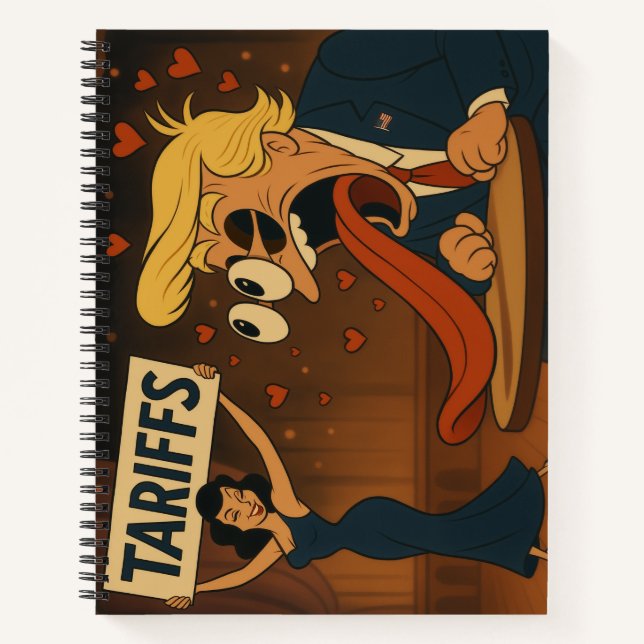 Carnet Tomber amoureux des tarifs douaniers (Devant)