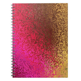 Carnet Tons de violet, rose, Brown et or Classeur spiral