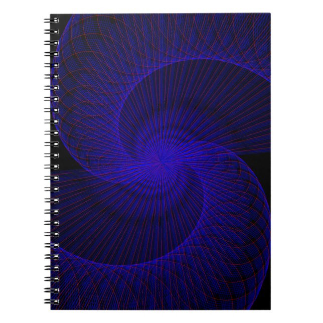 Carnet Top Down Dual Funnel Geometric Spiral Notebook (Devant)