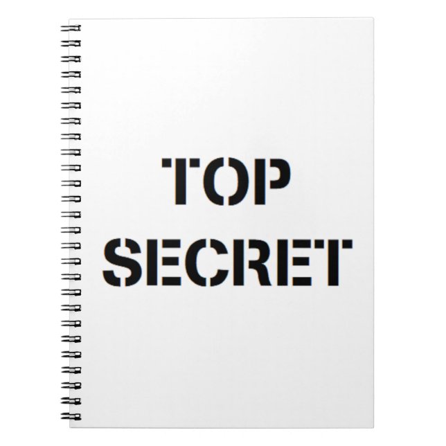 Carnet top secret (Devant)