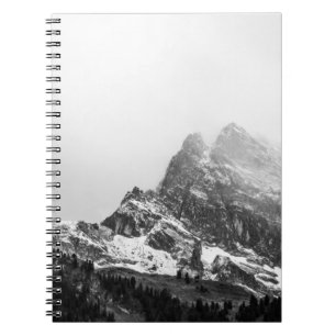 CARNET TOP VIEW OF SNOWY MOUNTAIN