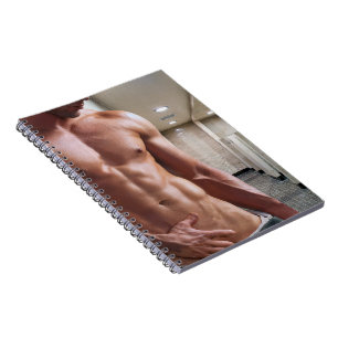 Carnet Torse d'homme musclé torse nu sixpack de SlipperyJ