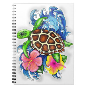 Carnet Tortue de mer tropicale