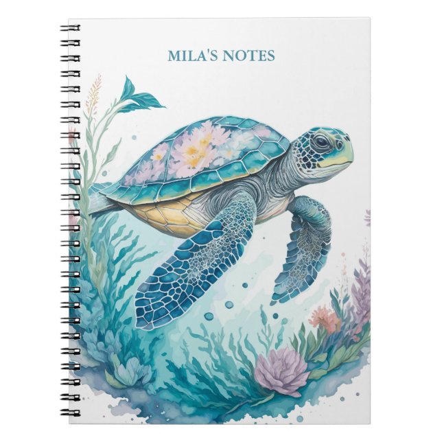 Carnet Tortue marine (Devant)