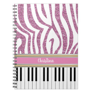 Carnet Touches de piano personnalisées Parties scintilla