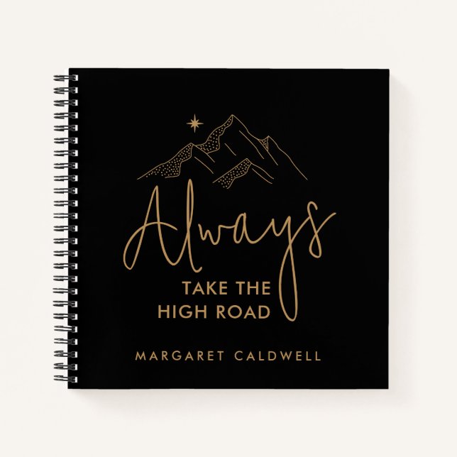 Carnet Toujours prendre la route haute motivation (Devant)