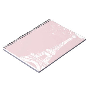 Carnet Tour Eiffel rose
