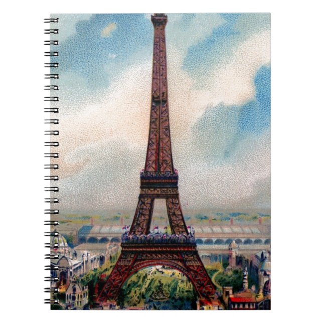 Carnet Tour Eiffel vintage (Devant)