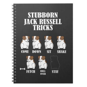 Carnet Tour têtu de chien de Jack Russell Terrier