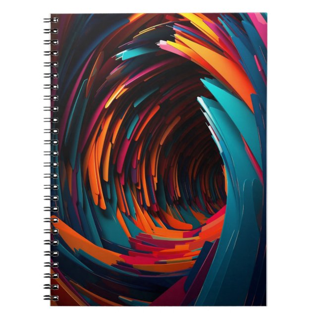 Carnet Tourbillonnant dynamique de tunnel spiral (Devant)