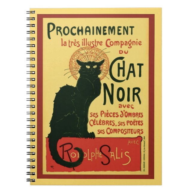 Carnet Tournée du Conversation Noir, Théophile Steinlen (Devant)