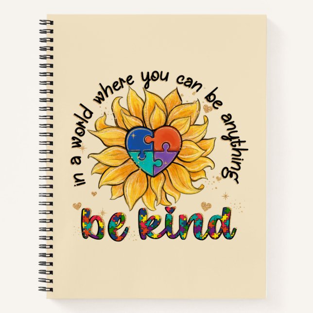 Carnet Tournesol autiste (Devant)