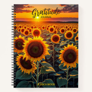 Carnet Tournesol Gratitude Journal, Droit de l'attraction