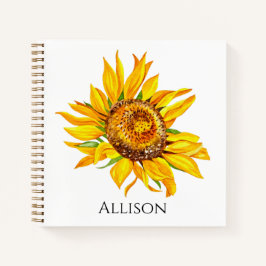 Carnet Tournesol jaune