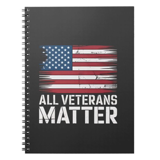 Carnet Tous les vétérans matière 4 juillet américain patr (Devant)