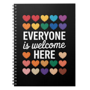 Carnet Tout le monde est le bienvenu ici LGBTQ