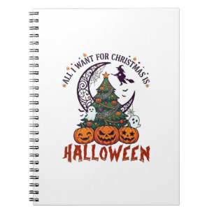 Carnet Tout le monde veut Noël Halloween Arbre Citrouille