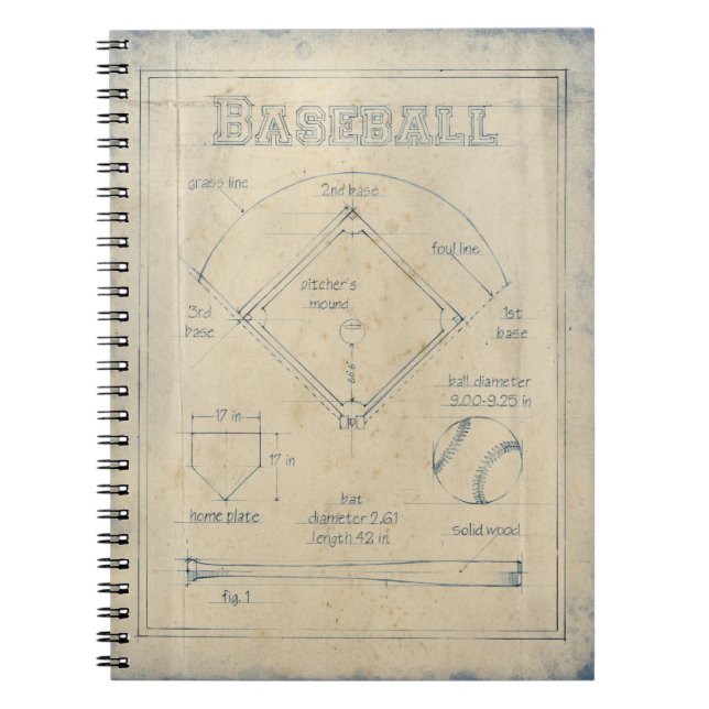 Carnet Tout sur le jeu - Baseball (Devant)