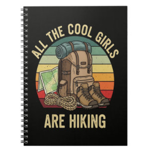 Carnet Toutes les filles cool font de la randonnée rétro