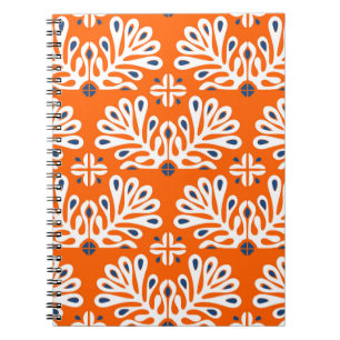 Carnet Tradition scandinave : Mosaïque florale ethnique.
