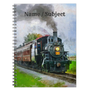 Carnet Train à vapeur 89, Chemin de fer Locomotive Moteu