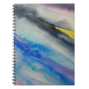 Carnet trait de brosse, peinture couleur d'aquarelle Abst