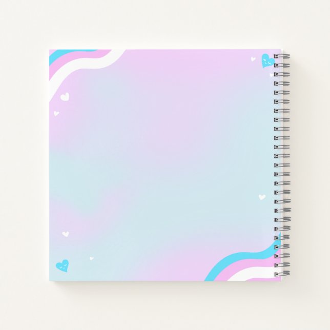 Carnet Trans art illustration on spiral notebook (Dos)