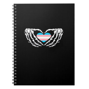 Carnet Trans Pride Skeleton Halloween Transgenre Goth He
