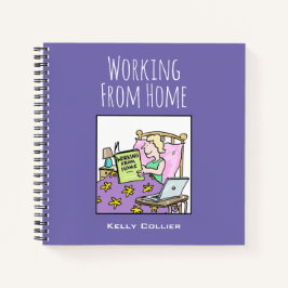Carnet Travailler depuis votre maison, avec le nom