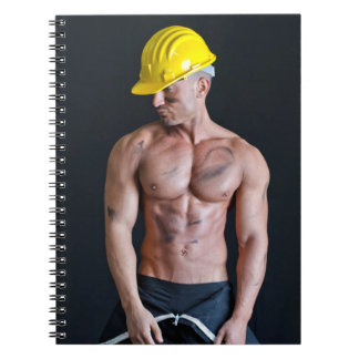 Carnet Travailleur Du Bâtiment Musclé Sexy Torse Nu