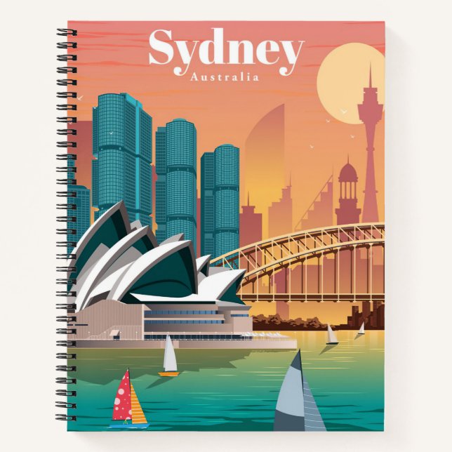 Carnet Travel Art Travel To Sydney Australia (Devant)