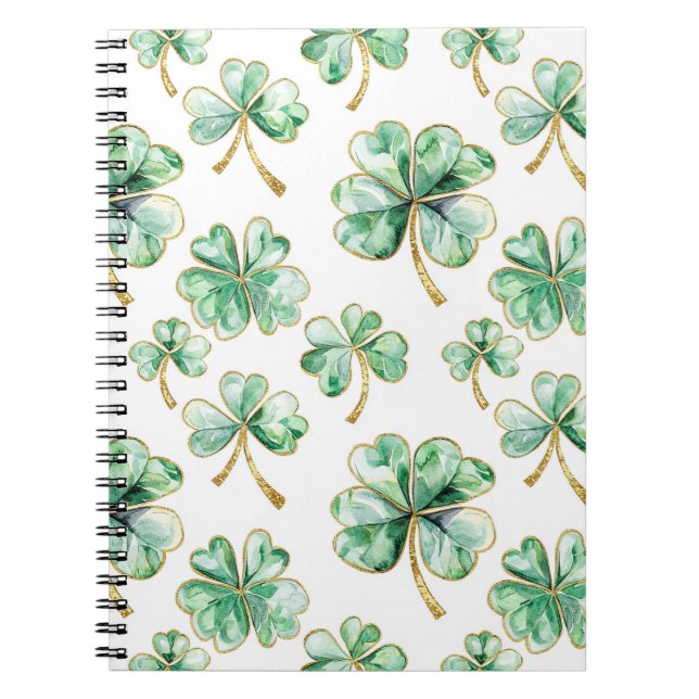 Carnet Trèfle vert de la Saint-Patrick (Devant)