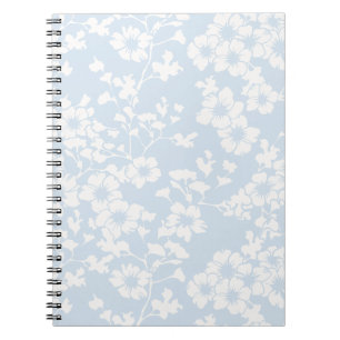 Carnet Trellis Floral - Bleu Poudre
