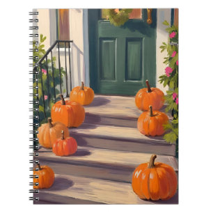 Carnet Tremplin de citrouille d'automne Peinture d'auto