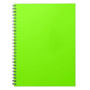 Carnet Trendy Chartreuse Solid Color   Élégant