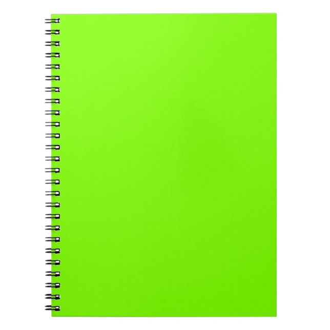Carnet Trendy Chartreuse Solid Color | Élégant (Devant)