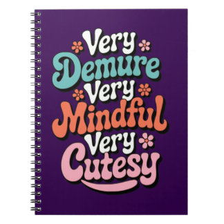 Carnet Très Dépourvu Très Minutieux Très Cutesy Vibrant F