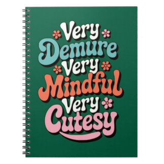 Carnet Très Dépourvu Très Minutieux Très Cutesy Vibrant F