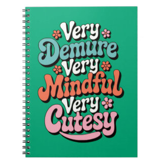 Carnet Très Dépourvu Très Minutieux Très Cutesy Vibrant F