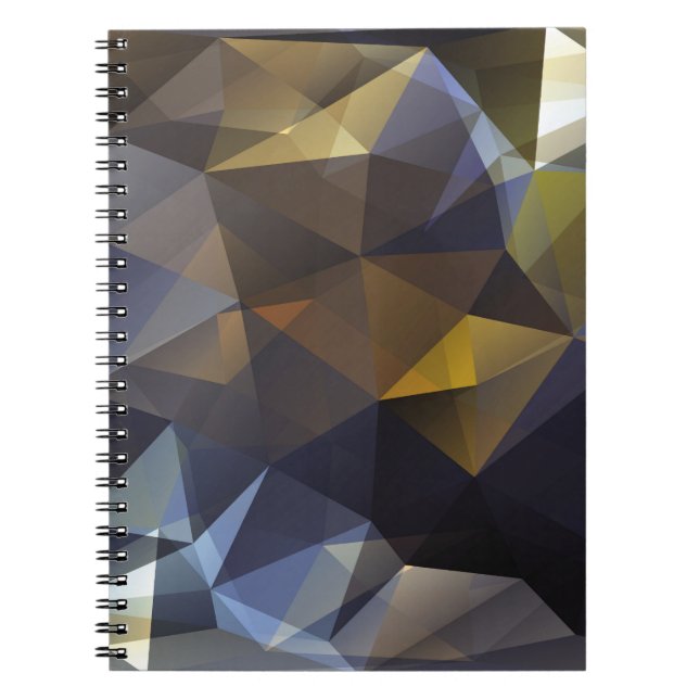 Carnet Triangle brillant vintage, texture diamant. (Devant)