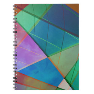 Carnet Triangles colorés modernes, formes trapézoïdales a