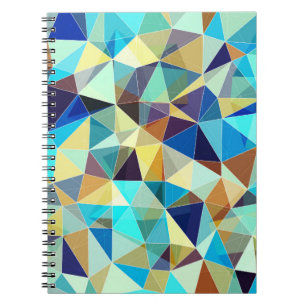 Carnet Triangles géométriques : Motif Abstrait coloré